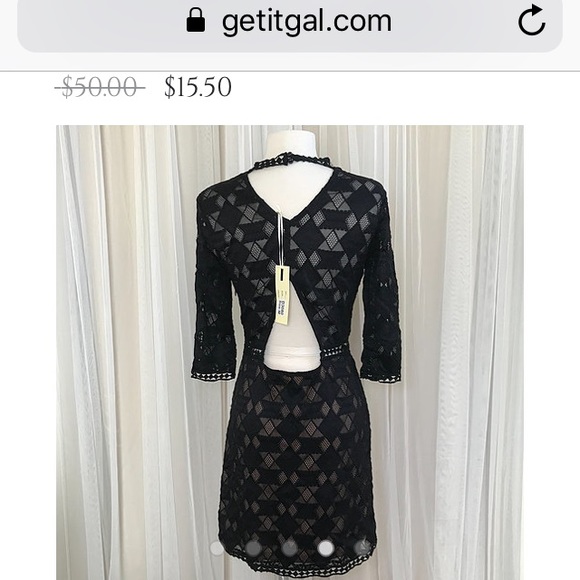 SOLD Open back dress - Picture 4 of 5